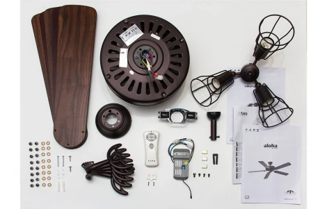 Потолочный вентилятор матовый коричневый 1320 мм IP20 Faro Aloha 33710FAR