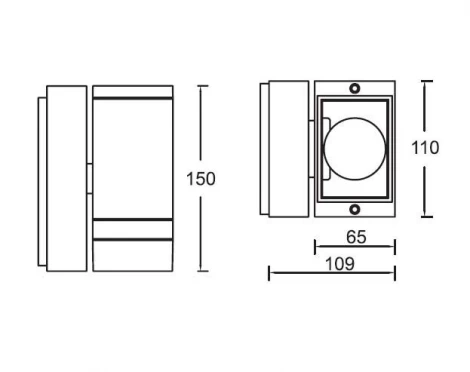 Архитектурная подсветка Oasis Light 78064 S (220V, куб, IP44)