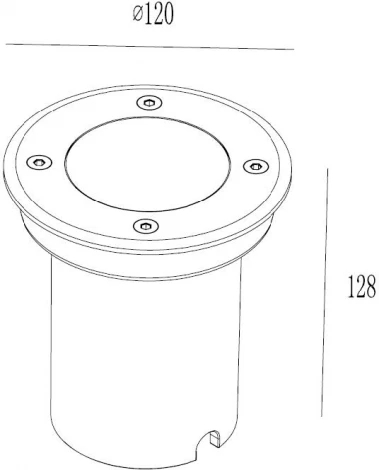 Встраиваемый светильник уличный светодиодный Oasis Light ВСТРАИВАЕМЫЕ СВЕТИЛЬНИКИ W77253 SS (220V, круглые, IP67)