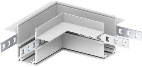 Соединитель угловой для низковольтного встраиваемого шинопровода, белый Feron LD2004 41981