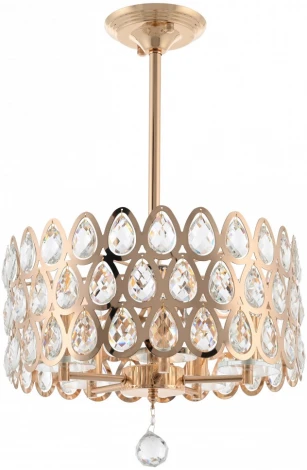 Потолочная люстра хрустальная на штанге Arte Milano Sorrento-1019 371019/5/300/390 GD (220V)