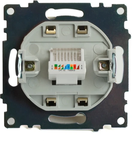 Розетка Ethernet RJ-45 (золото) Stekker Катрин 49227