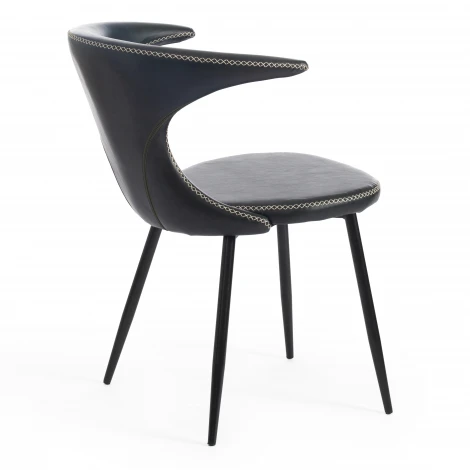 Стул FLAIR (mod. 9020) коричневый 1/черный (экокожа/металл)