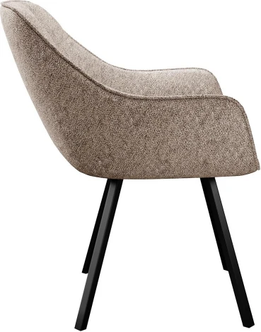 Стул DikLine 252 М поворотный, NS04 CREAM, ножки черные арт.00-00073385