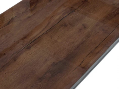 Стол журнальный Plank ОГОГО (арт.803488), (ЛДСП/Коричневый,Черный)