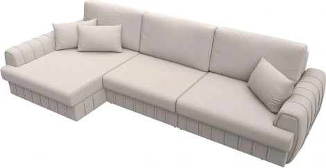 Диван угловой Лига-057 НПБ Лонг угол левый Лига Диванов (Замша) арт.129315L