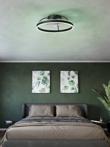 Потолочная люстра с вентилятором Eglo Marinella 35193 (LED, 220V, кольцо)