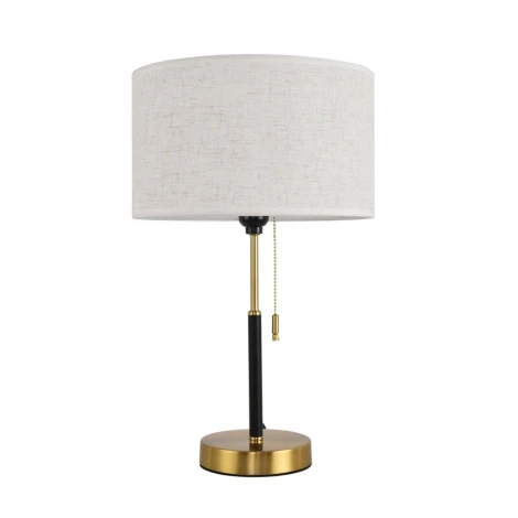 Настольная лампа с выключателем Lumion Irisa 8358/1T медь/черный/белый, металл/текстиль E27 60W 220V