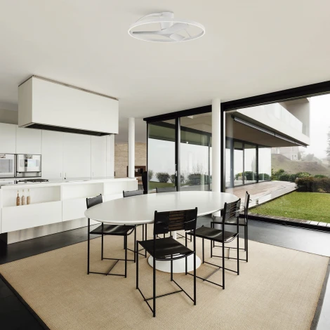 Потолочная светодиодная люстра с вентилятором и пультом Mantra Nepal 9043