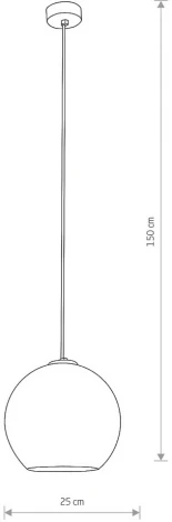 Подвесной светильник Nowodvorski Polaris Chrome 9056 (220V, на проводе, шар)