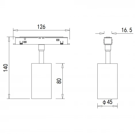 Трековый светильник низковольтный светодиодный Donolux Alpha DL20295NW10WDIM 10Вт 48V 825Лм 4000К диммируемый белый