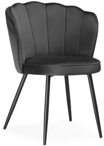 Стул Woodville на металлокаркасе Coral grey / black 15583