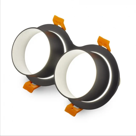 Встраиваемый двойной точечный светильник AM Group АМ 472/2 AM472/2-BK