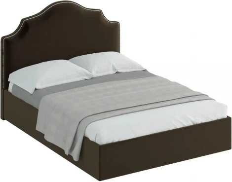 Кровать Queen Victoria Lux ОГОГО (арт.330825), (Ткань/Коричневый)