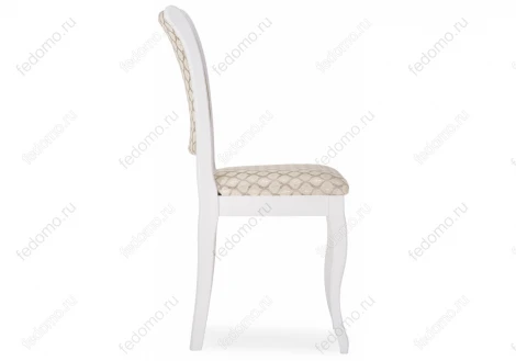Деревянный стул Woodville Фабиано белый / бежевый 450681