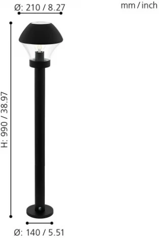 Наземный фонарь Eglo Verlucca 97245