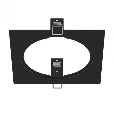 Рамка для одного встраиваемого светильника Lightstar Intero, квадрат, черный