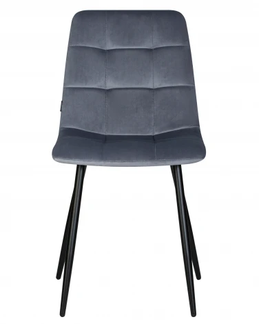 Стул обеденный CHILLY (Серо-голубой Holland 14, основание черное)