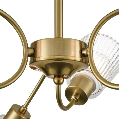 Потолочная люстра на штанге Lumion Imana 8154/6C медный/прозрачный, металл/стекло Е14 6*40W 220V