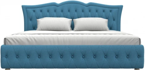 Кровать интерьерная Герда 200 (Голубой/Рогожка) Лига Диванов арт.123597