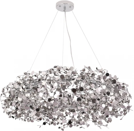 Подвесная люстра Crystal Lux GARDEN SP9 D800 CHROME (на тросе)