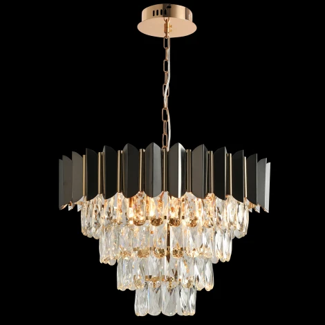 Подвесная люстра Natali Kovaltseva Darian Ii 81448/8C GOLD BLACK