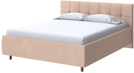 PROxSON Кровать Diamo без основания (Ткань: Велюр Casa Бежевый) 80x200
