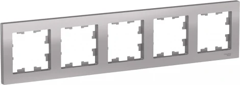 Рамка на 5 постов (алюминий) Systeme Electric AtlasDesign ATN000305