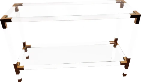 Консоль IST-CASA Роялти MH-1780ST, 120х40х76 см, прозрачный