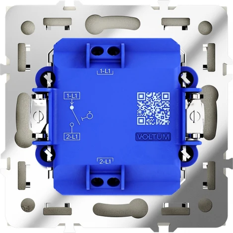 Выключатель с самовозвратом одноклавишный (шелк) Voltum S70 VLS010604