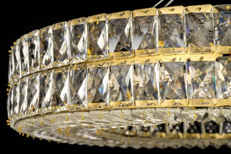 Подвесная люстра Arti Lampadari Sora E 1.5.80.100 G (220V, хрусталь, на тросе, круглые)