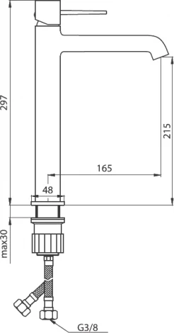 Смеситель Damixa Sirius 860220000 для раковины