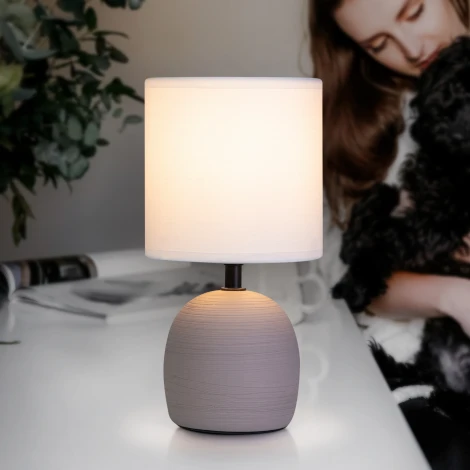 Интерьерная настольная лампа Rivoli Sheron 7044-503 (220V, выключатель, круглые)