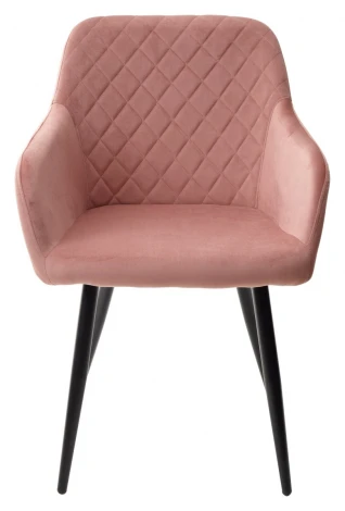 Стул M-City BRANDY BLUVEL-52 розовый/ черный каркас