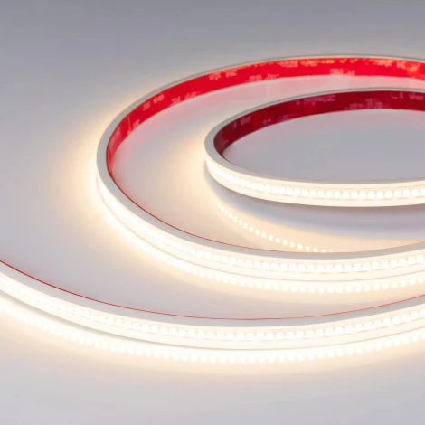 Светодиодная лента герметичная RTW-PS-A240-12mm 48V Warm3000-CX2 (23 W/m, IP67, 10m) (Arlight, CRI>90) 063816
