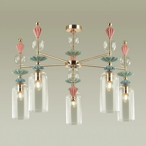 Потолочная люстра на штанге Odeon Light Bizet 4855/5C (220V)