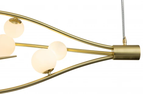 Подвесной светильник Flusso V000231 (11025/7P Gold) (220V, на тросе, шар)