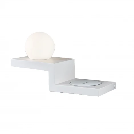 Настенный светильник с беспроводным ЗУ и полкой Mantra Zanzibar 6751 (LED, 220V, шар)