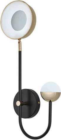 Бра светодиодное Arte Milano Ferrara-73210 273299/1+1 BK/GD (220V, круглые)
