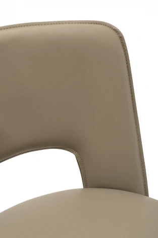 163YH-16574 Стул барный экокожа бежевый+бронза 43*46*93см Garda Decor