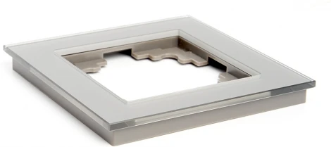 Рамка на 1 пост (серебро) Stekker Катрин 39531