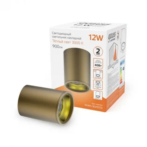 Накладной точечный светильник Gauss HD001 (LED, 220V, круглые)