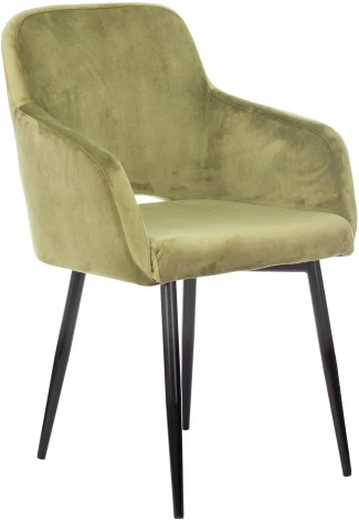 Кресло Бюрократ CH-380F фисташковый Italia 12 на ножках металл черный