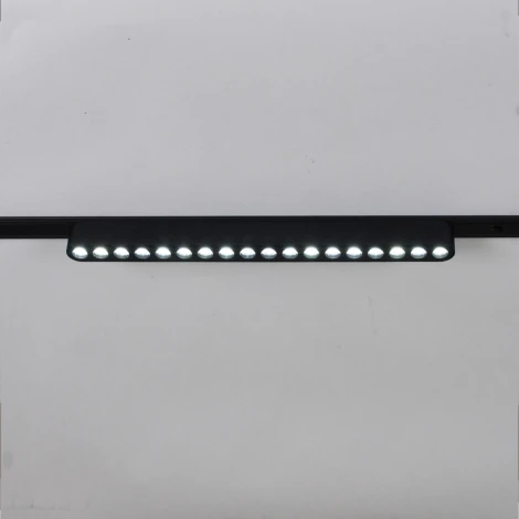 Трековый магнитный светодиодный светильник 48V регулировкой цветовой температуры и яркости, Умный дом с Алисой Reluce 13002-9.3-001UR magnetic LED16W BK CCT+SMART