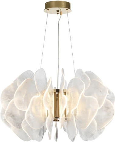 Подвесная люстра Odeon Light Siama 5089/115L под латунь/прозрачный/акрил LED 115W 3500K (220V, на тросе)