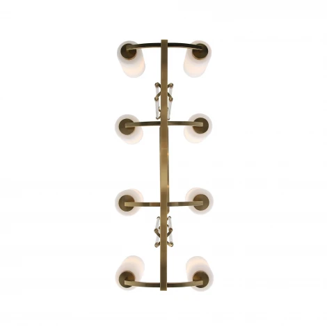 Подвесная люстра ST Luce SL1403.333.08 Опал Латунь/Прозрачный E27*8 40W