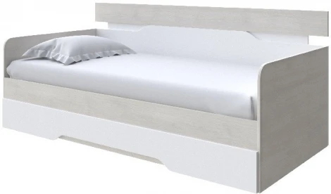 Без бренда Кровать-Софа Milton (ЛДСП Дуб Шамони светлый/Белый) 80x200