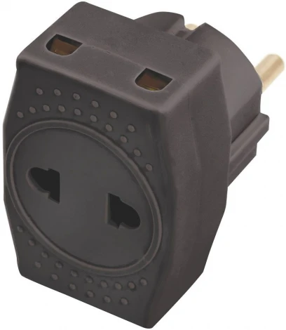 Разветвитель на 3 гнезда без заземления (черный) Stekker 39295