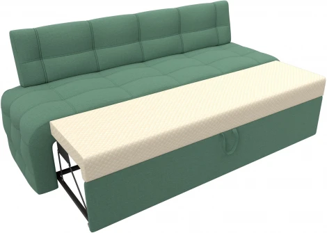 Диван кухонный прямой Люксор (Зеленый/Рогожка) Лига Диванов арт.125823