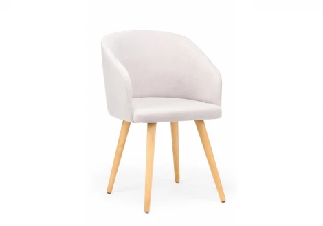 Стул деревянный Монер светло-серый (glory 36) / светлое дерево 632635